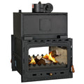 Prity 2C W28 double-sided fireplace insert with water boiler