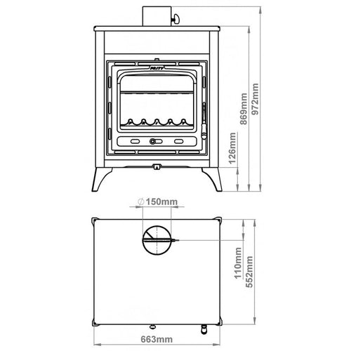 Wood stove Prity CMR E - 11.6 kW