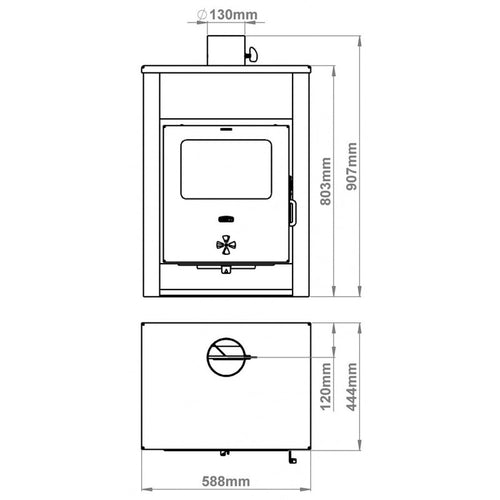 Wood stove Prity K13 D - 11.6 kW