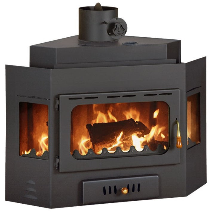Prity A corner fireplace insert, 14.2 kW