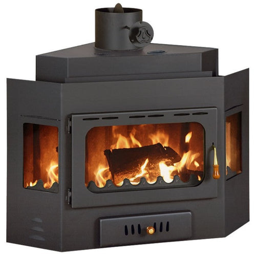 Prity A corner fireplace insert, 14.2 kW