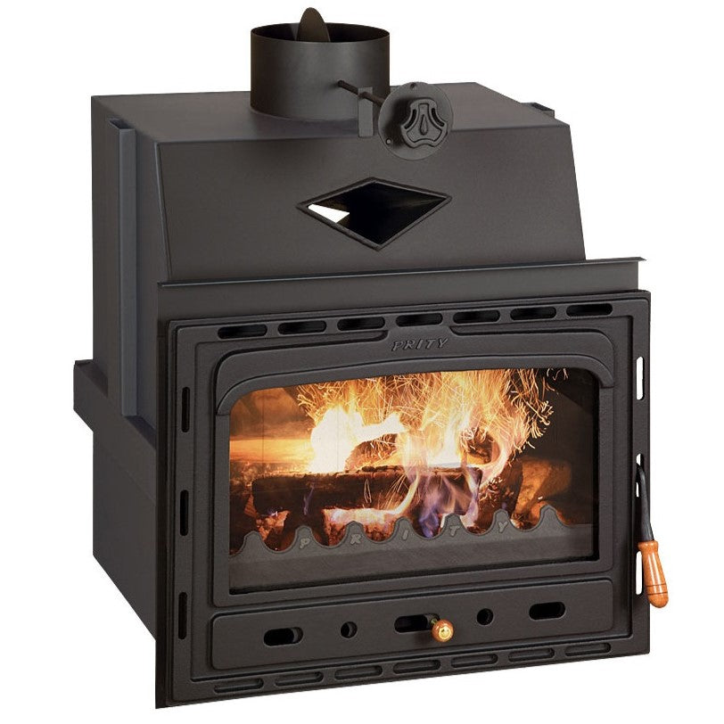 Prity C fireplace insert with cast iron door, 15.8 kW