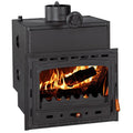 Prity C W18 fireplace insert with cast iron door and water boiler, 5.1 kW + 18.4 kW